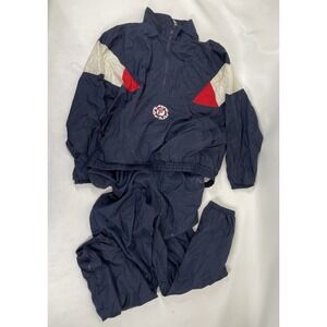 Fila Tracksuit Vintage Jacket Pants Set Mens Size L Blue